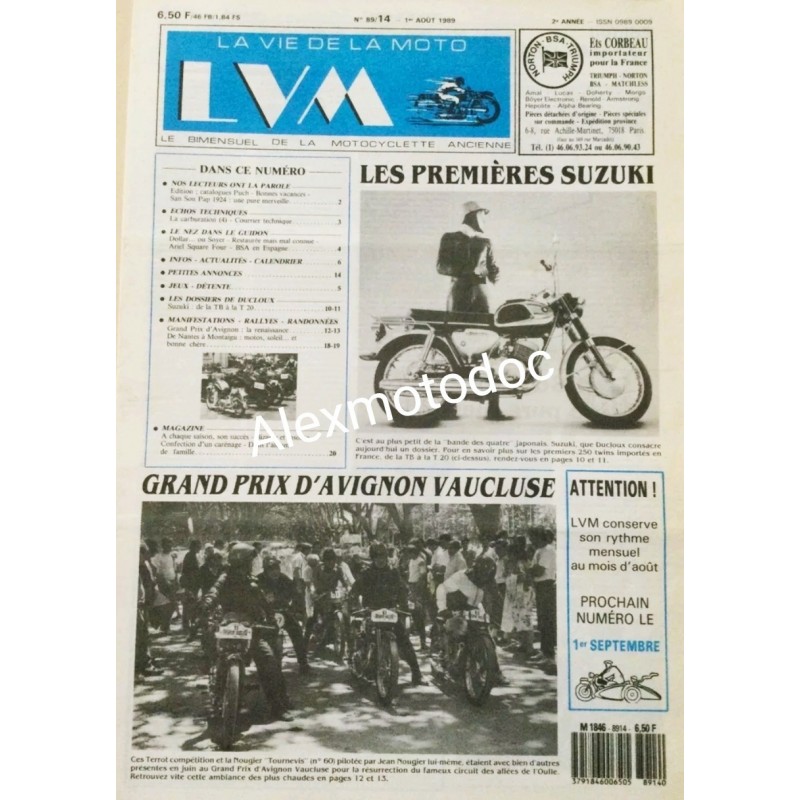 la vie de la moto n° 89/14